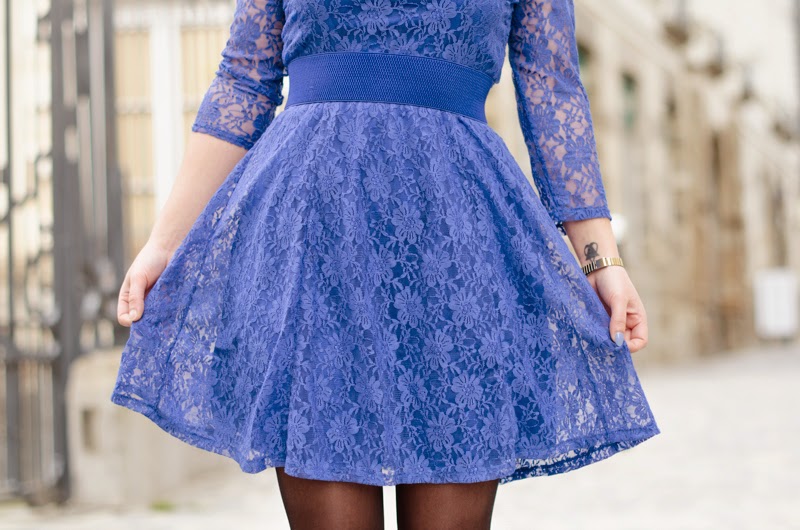 robe bleu persun