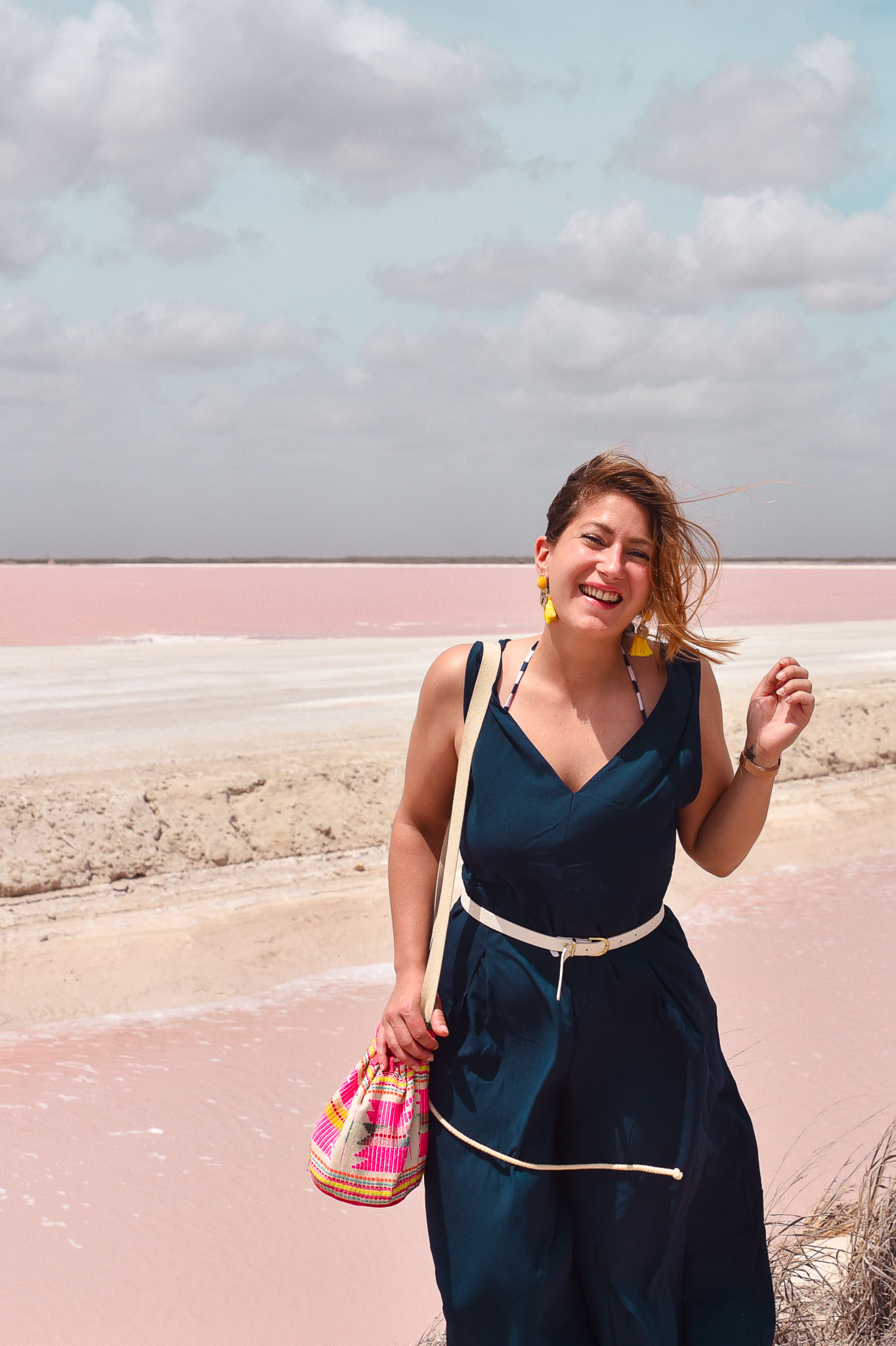 visiter las coloradas lagon rose mexique